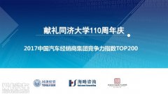 2017汽車經(jīng)銷商集團(tuán)競爭力